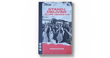 The Stand & Deliver playtext features a black and white image of factory workers and pink text
