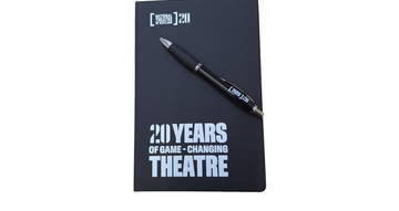 NTS 20 notebook and pen sit on a white background