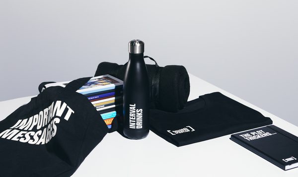 NTS merch - tote bag, water bottle, play texts, blanket, t-shirt, & stationary