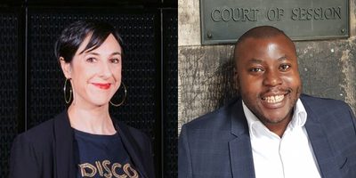 Headshots of two members of the production team