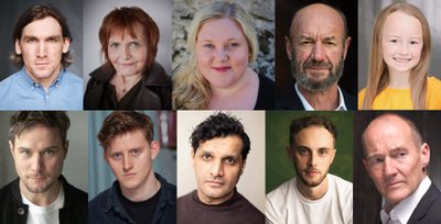 Montage of actor headshots