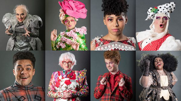 Eight headshots of the Rapunzel cast