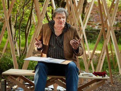 Man sitting on a bench