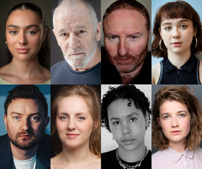 Montage of headshots of KELI cast. From Left to Right - Top row: Olivia Hemmati, Billy Mack, Phil McKee, Liberty Black. Bottom Row: Louis Abbott, Stacey Ghent, Hanna Mbuya, Karen Fishwick.