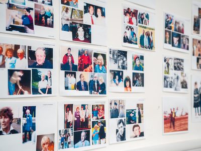 Pictures on the wall of victims of the 1988 Pan Am 103 atrocity.
