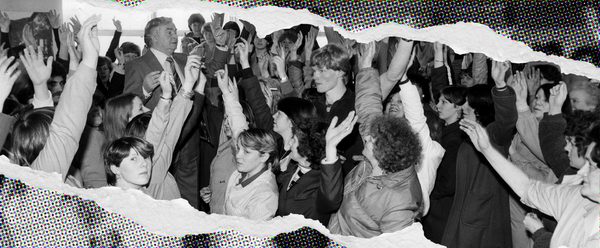 black and white photo of original lee jeans strikers