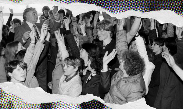 black and white photo of original lee jeans strikers