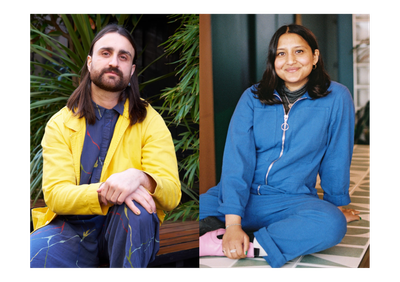 Headshots of Niall Moorjani and Surya Elango