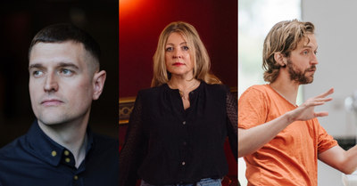 Headshots of Graeme Armstrong, Rachel O'Riordan and Kieran Hurley